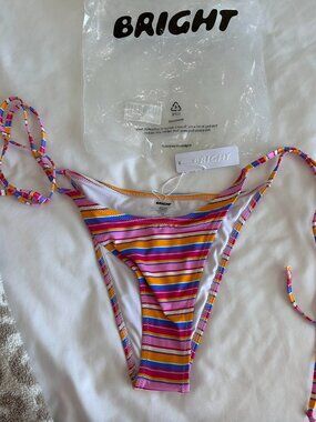 Bright swimwear bikini bottoms